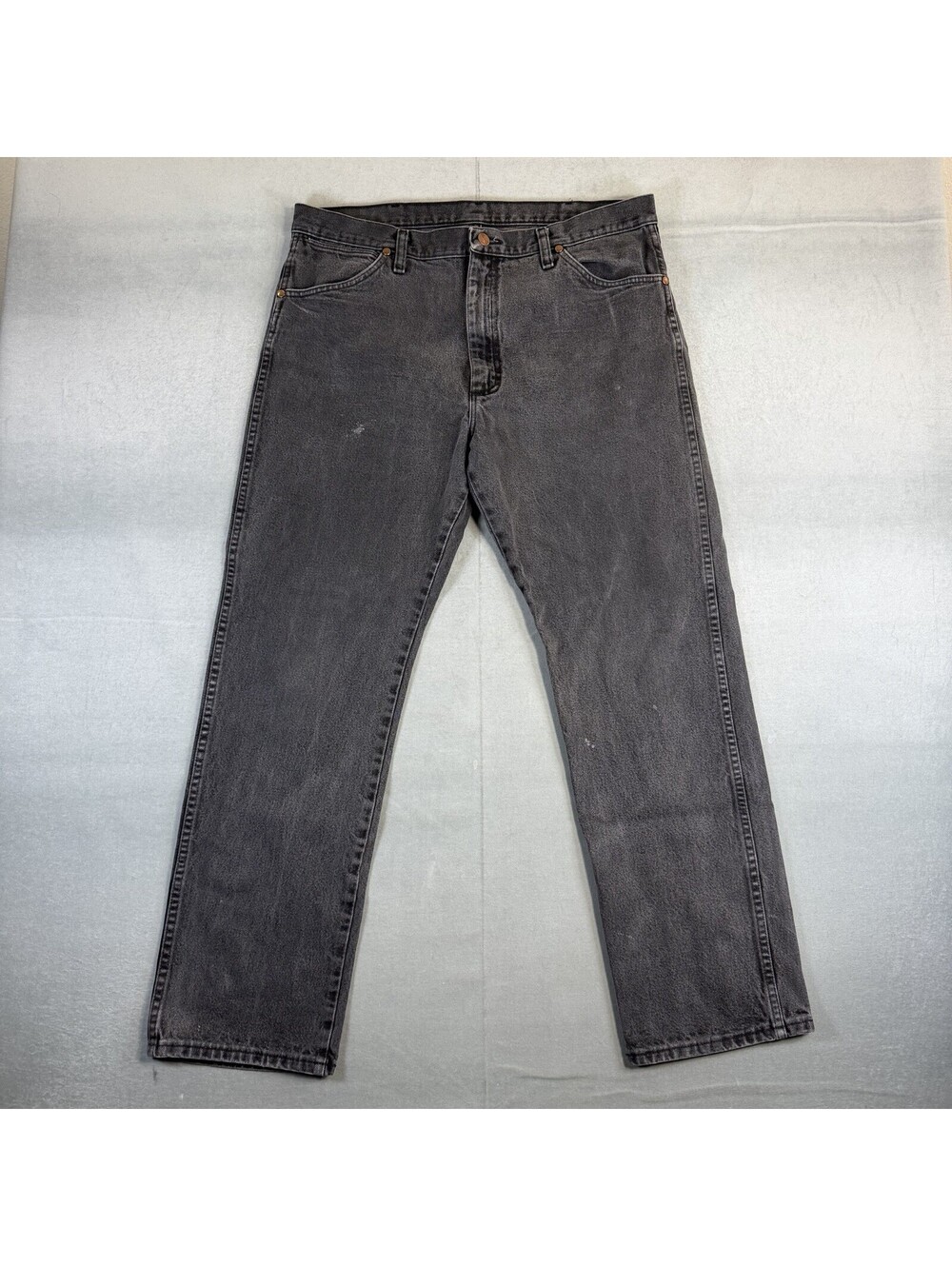 Wrangler Cowboy Cut Jeans Mens 36x32 Gray Original Fit Western Denim 13MWZWK